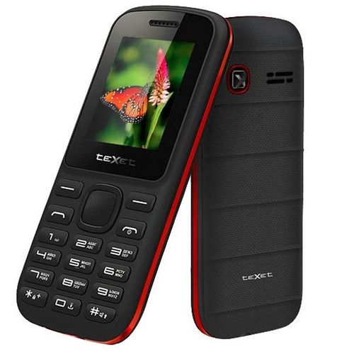 Телефон Texet TM-130 Black Red фото 