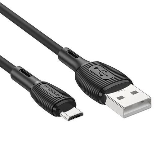 USB кабель Borofone BX86 USB A-Micro USB Black фото 