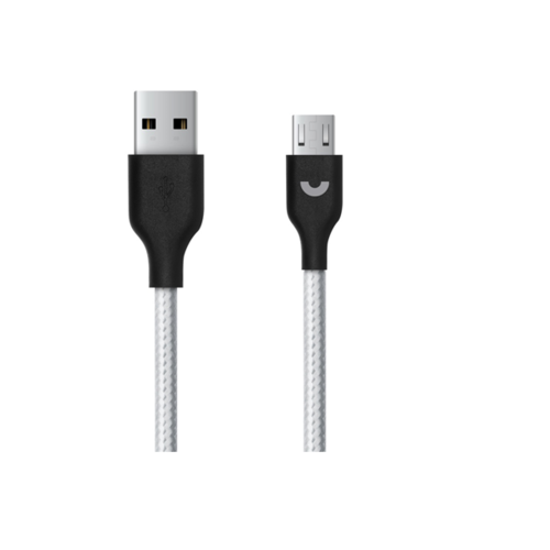 USB кабель Deppa Prime Line Apple 8-pin 1м, нейлон, Silver фото 