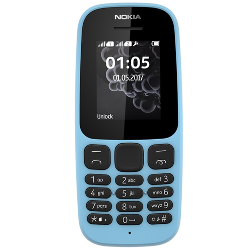 

Телефон Nokia 105 Dual sim (2017) Blue
