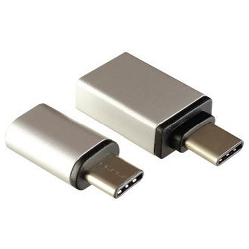Переходник Ginzzu GC-885S microUSB - USB Type-C; USB - USB Type-C Grey фото 