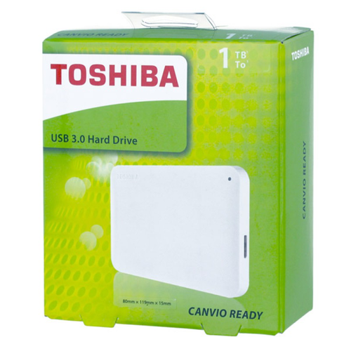 Внешний жесткий диск Toshiba Canvio Ready USB 3.0 1Tb 2.5" White фото 