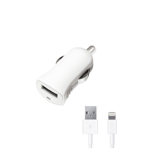 

АЗУ Deppa Ultra MFI 1USB + кабель Apple 8-pin 1000mAh White