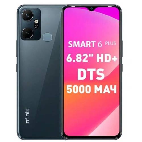 Телефон Infinix Smart 6 Plus 64Gb Ram 2Gb Black фото 