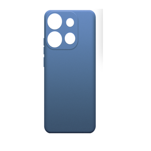 Накладка силиконовая BoraSCO Microfiber Case Infinix Smart 7+ Blue фото 