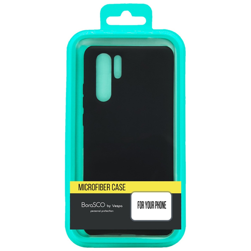 Накладка силиконовая BoraSCO Microfiber Case Samsung Galaxy A02s Black фото 