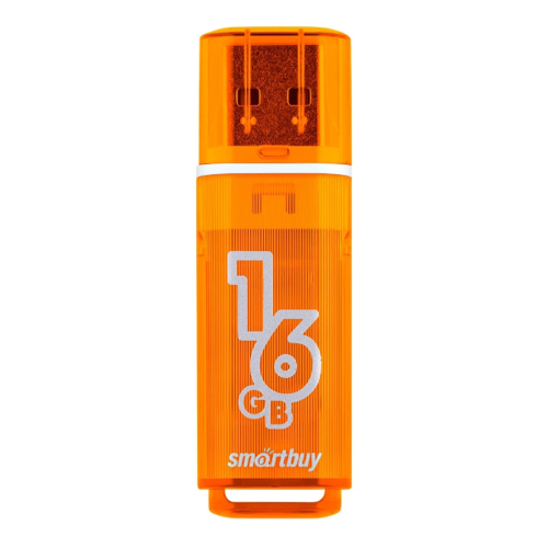 USB накопитель Smart Buy Glossy 16Gb Orange фото 