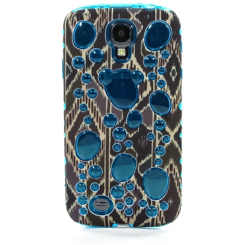 

Накладка силиконовая на Samsung I9500 Galaxy S4 Bubble Brown Blue