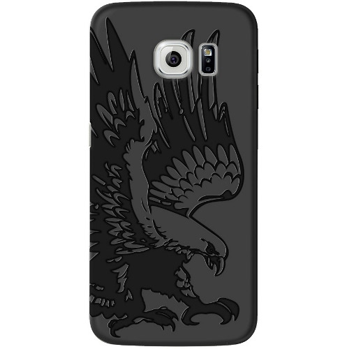 

Накладка пластиковая Deppa Art Case Samsung Galaxy S6 Edge Black Коршун