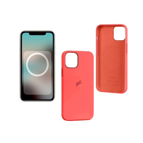 Накладка Goodcom Silicon Case iPhone 13 (MagSafe + анимация NFC) Pink Pomelo фото 