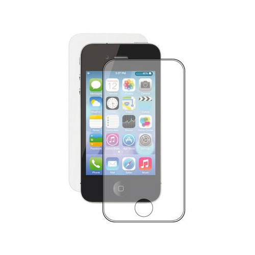 Защитное стекло для iPhone 4/4S + плёнка задняя, Deppa, 0.3мм, Clear фото 