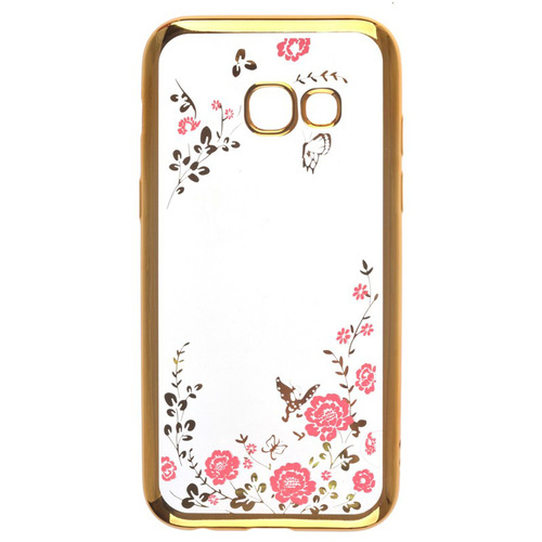 

Накладка силиконовая skinBox chrome Samsung Galaxy A3 (2017) Pink