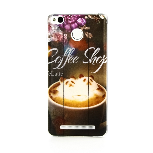 Накладка силиконовая Goodcase Xiaomi Redmi 3X  Coffee Shop фото 