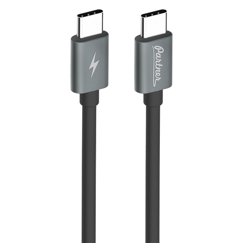 USB кабель Partner USB type-C - USB type-C 1m Black фото 