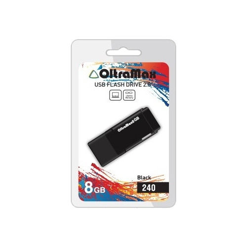 Флешка USB OltraMax 240 (8Gb) Black фото 