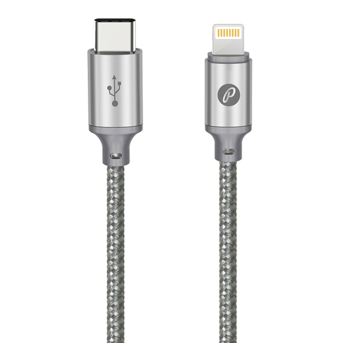 USB кабель Partner USB type-C - lightning 1m Silver фото 
