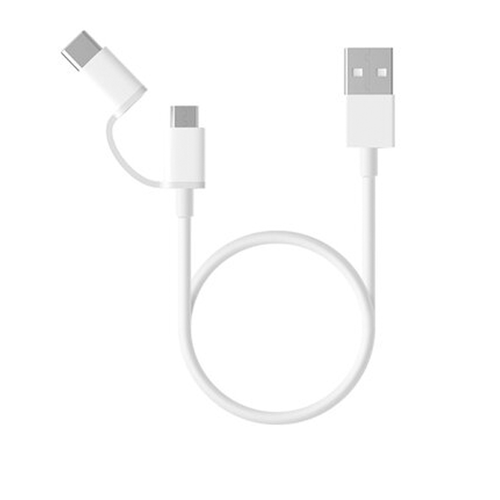 USB кабель Xiaomi Mi 2-in-1 USB Cable Micro-USB to Type-C 1m фото 