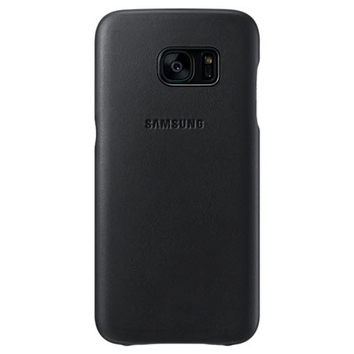 Накладка кожаная на Samsung Leather Cover Galaxy S7 (EF-VG930LBEGRU) Black фото 