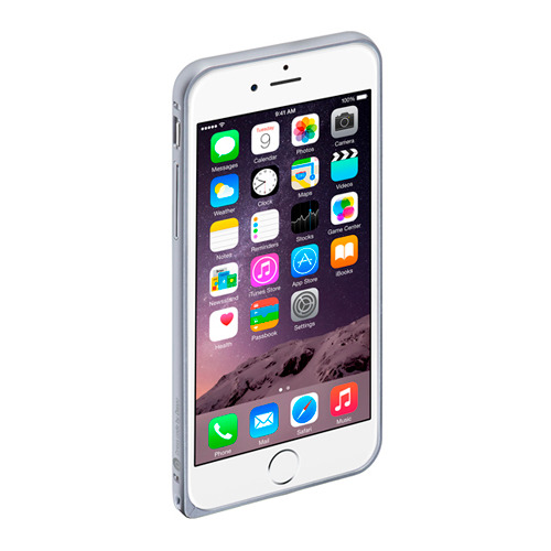 Бампер Deppa Alum для iPhone 5/5S/SE и плёнка Silver фото 