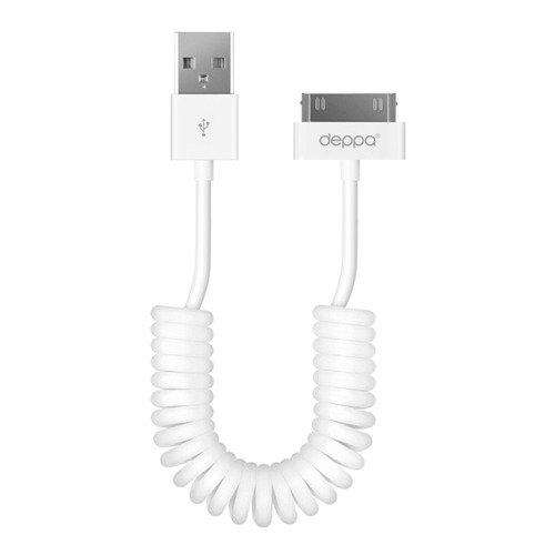 USB кабель Deppa  Apple 30-pin витой 1.5м White фото 