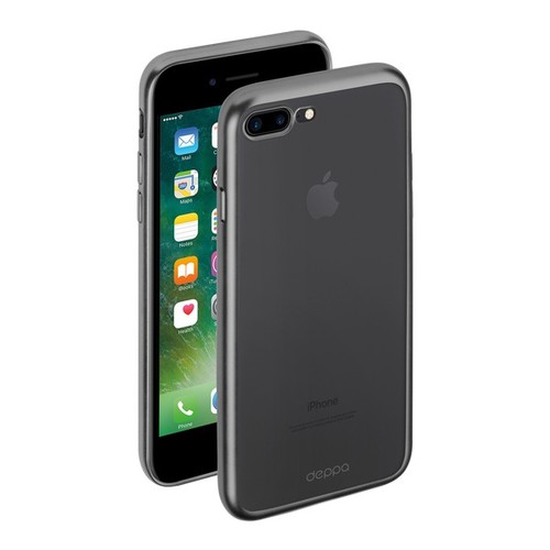 Накладка силиконовая Deppa Gel Plus Case iPhone 7 Plus Mat Graphite фото 