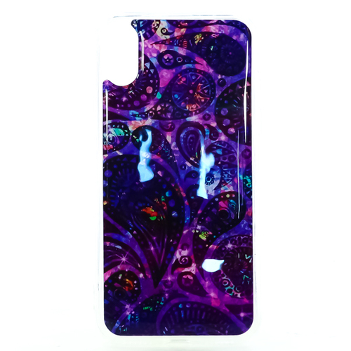 Накладка силиконовая IceTwice iPhone X Violet pattern №1203 фото 