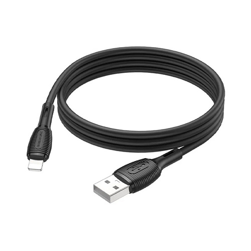 USB кабель Borofone BX86 USB A - Lightning Black фото 