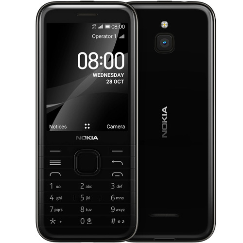 Телефон Nokia 8000 4G Black фото 