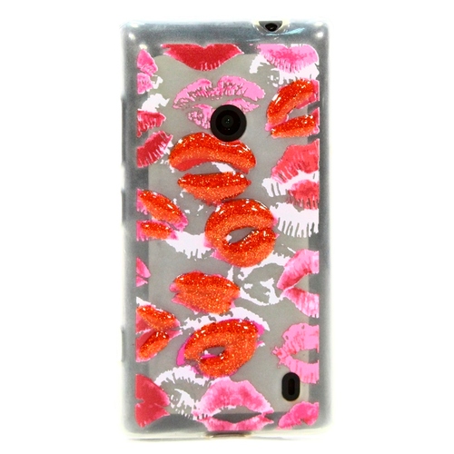 

Накладка силиконовая Nokia 520/525 Kiss Red (DJ)