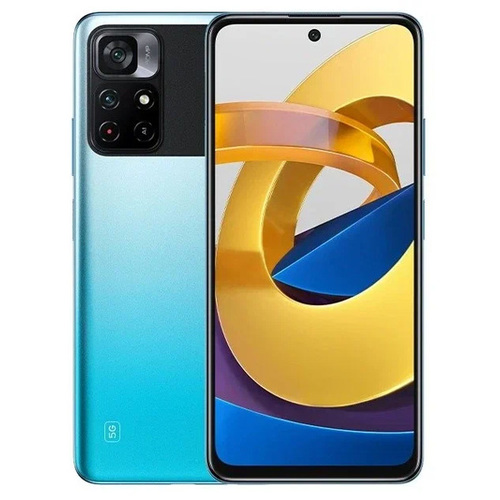 Телефон Poco M4 Pro 128Gb Ram 6Gb 5G Blue фото 