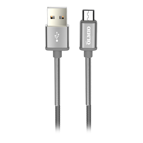 USB кабель OLMIO Solid USB 2.0 - microUSB 1.2m Titan фото 