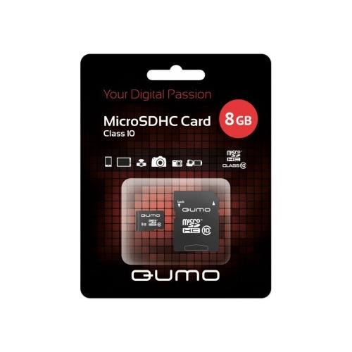 

карта памяти Qumo microSD 8Gb (class 10)