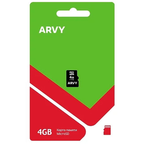 Карта памяти Arvy microSD 4Gb (class 4) фото 