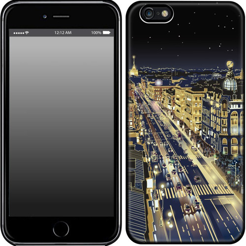 Накладка пластиковая HAPPYTIME IPhone 6+/6S+ "Невский проспект ночью" фото 