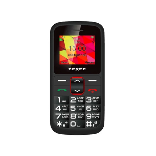 Телефон Texet TM-B217 Black Red фото 