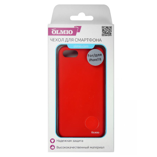 Накладка пластиковая Olmio Velvet iPhone 7 Plus/8 Plus Red фото 