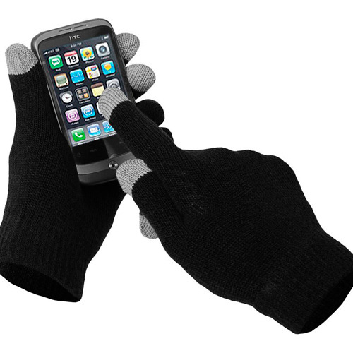 Перчатки Touch Gloves для сенсорных устройств S черные фото 