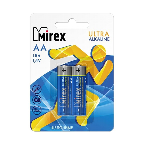Батарея Mirex LR6 AA (блистер 2шт.) фото 