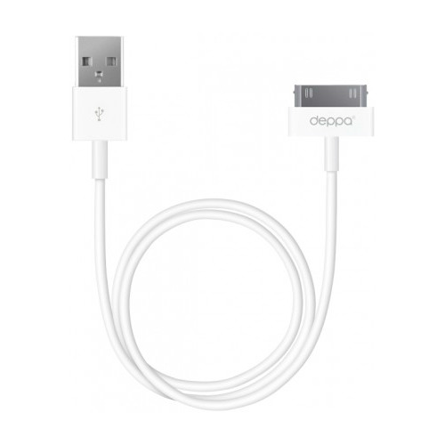 USB кабель Deppa  Apple 30-pin 1.2м White фото 
