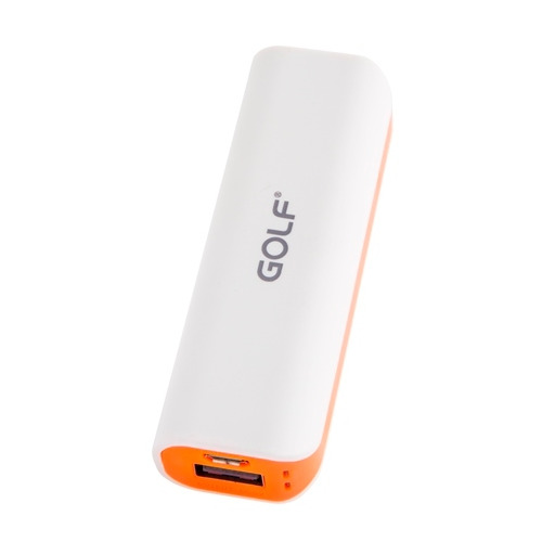 Внешний аккумулятор Golf GF-801 2600mAh (Samsung Battery) White Orange фото 